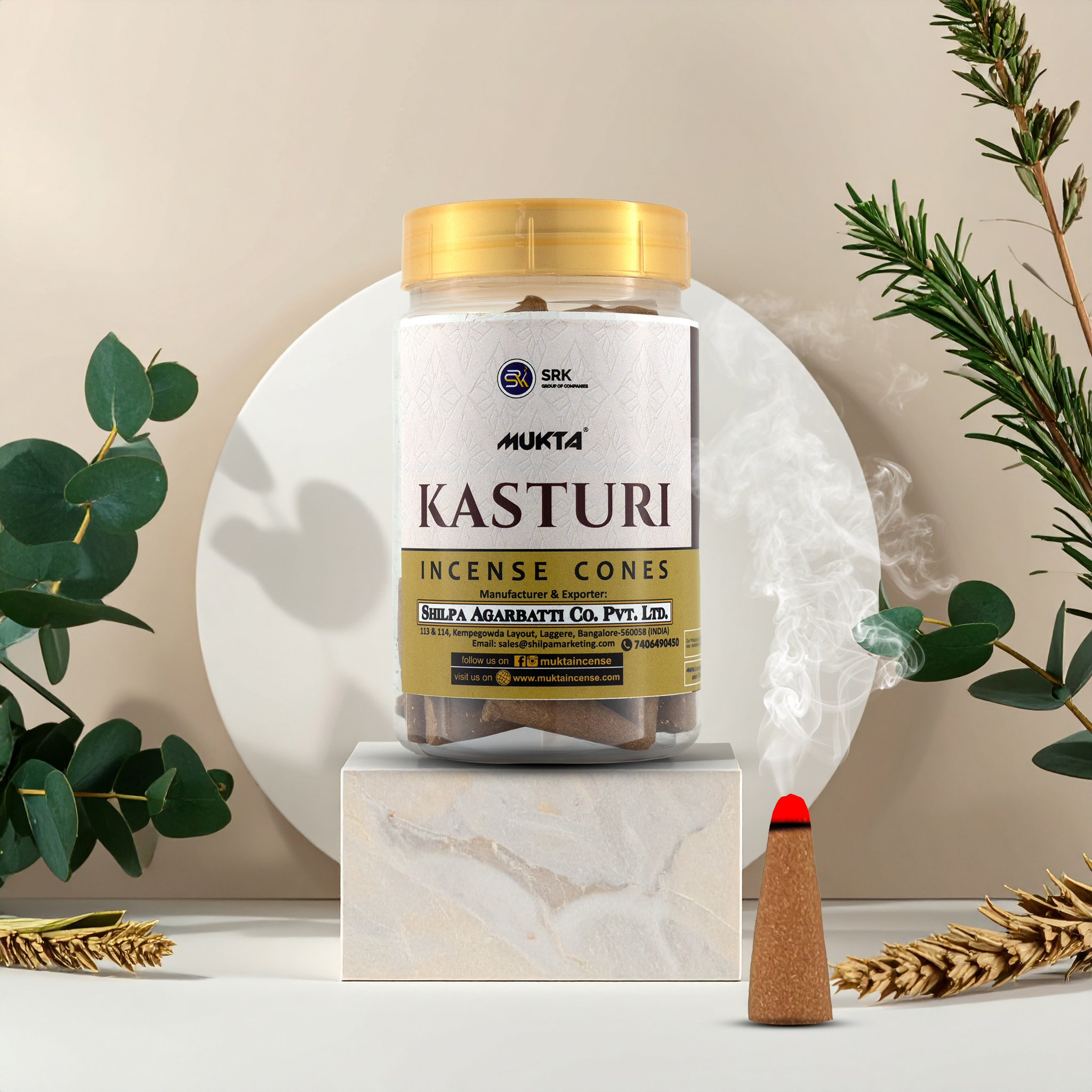 Dhoop  Cones in Jar (100g)